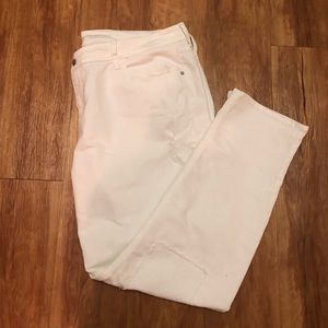 White Distressed Jeans